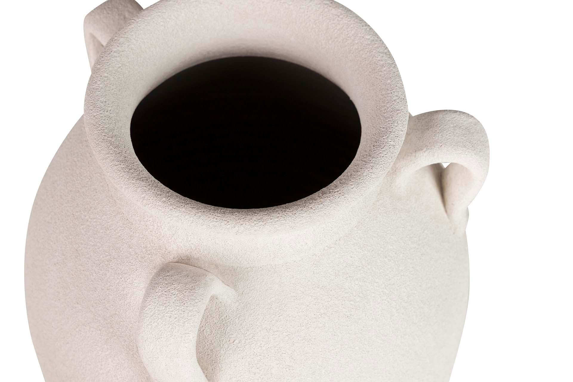 JARRON CERAMICA BLANCA 25x25x40 CM