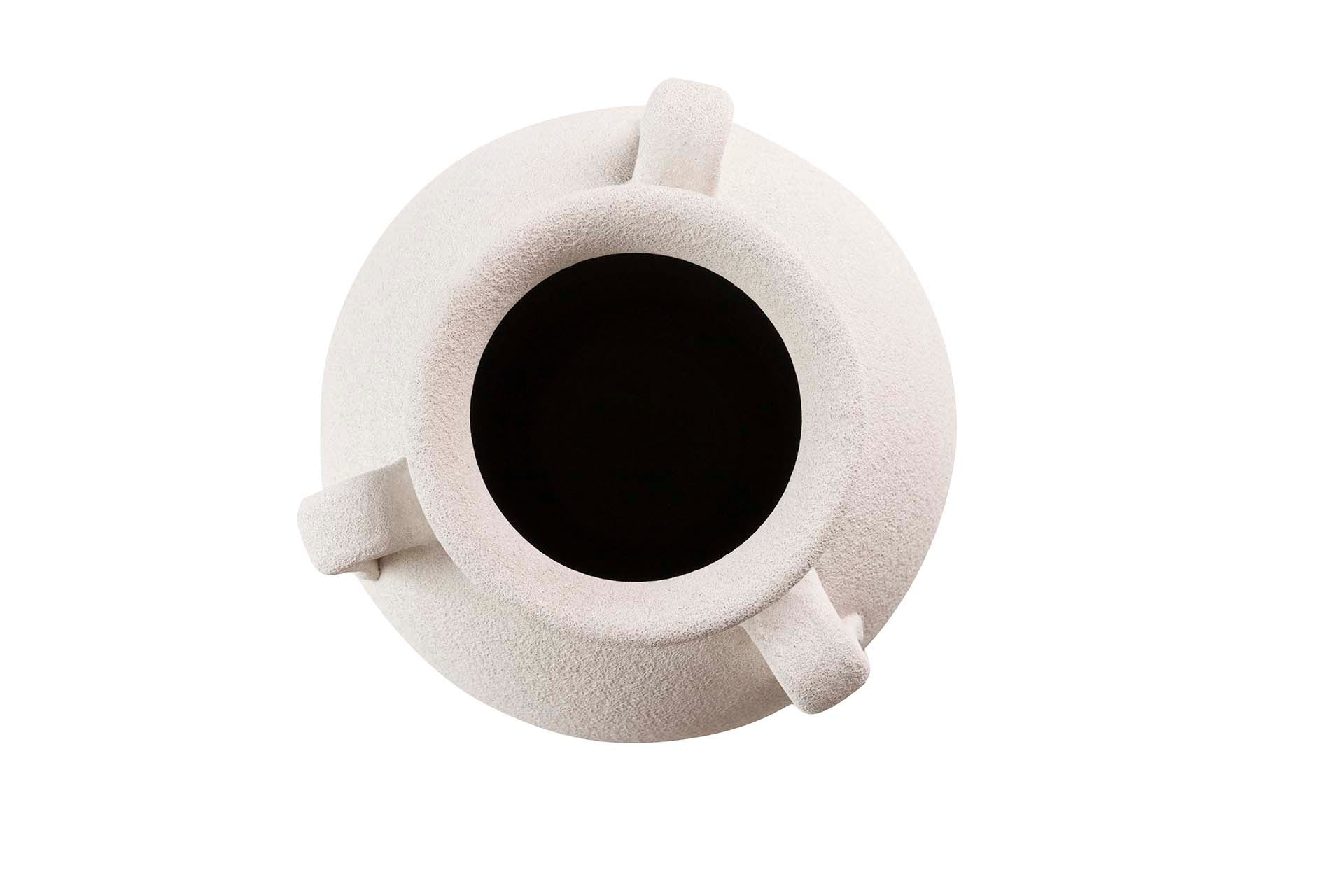 JARRON CERAMICA BLANCA 25x25x40 CM