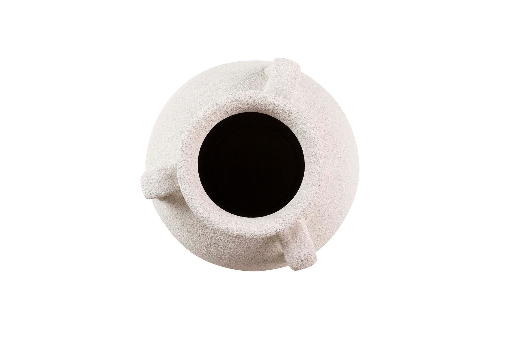 FLORERO CERAMICA BLANCA 22x22x30 CM