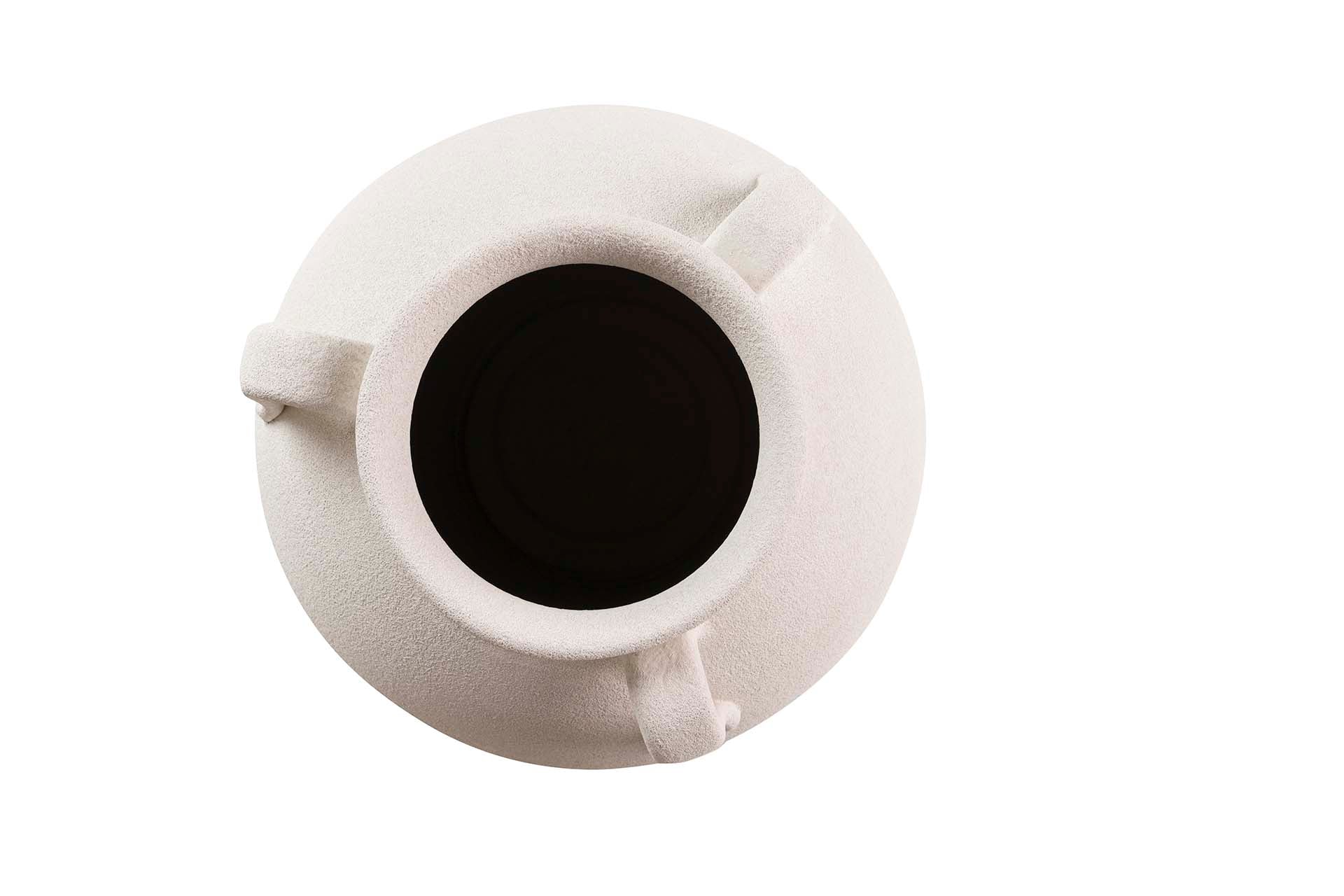 JARRON CERAMICA BLANCA 28x28x30 CM