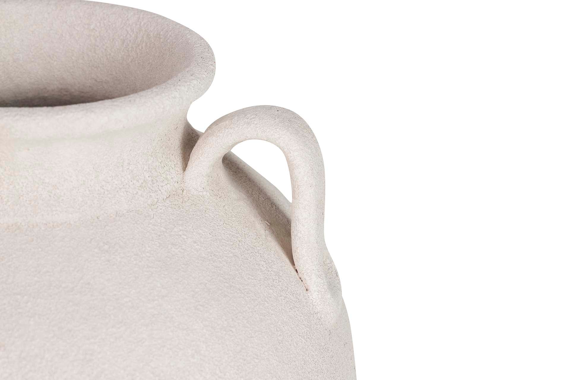 WHITE CERAMIC VASE 35x35x40 CM