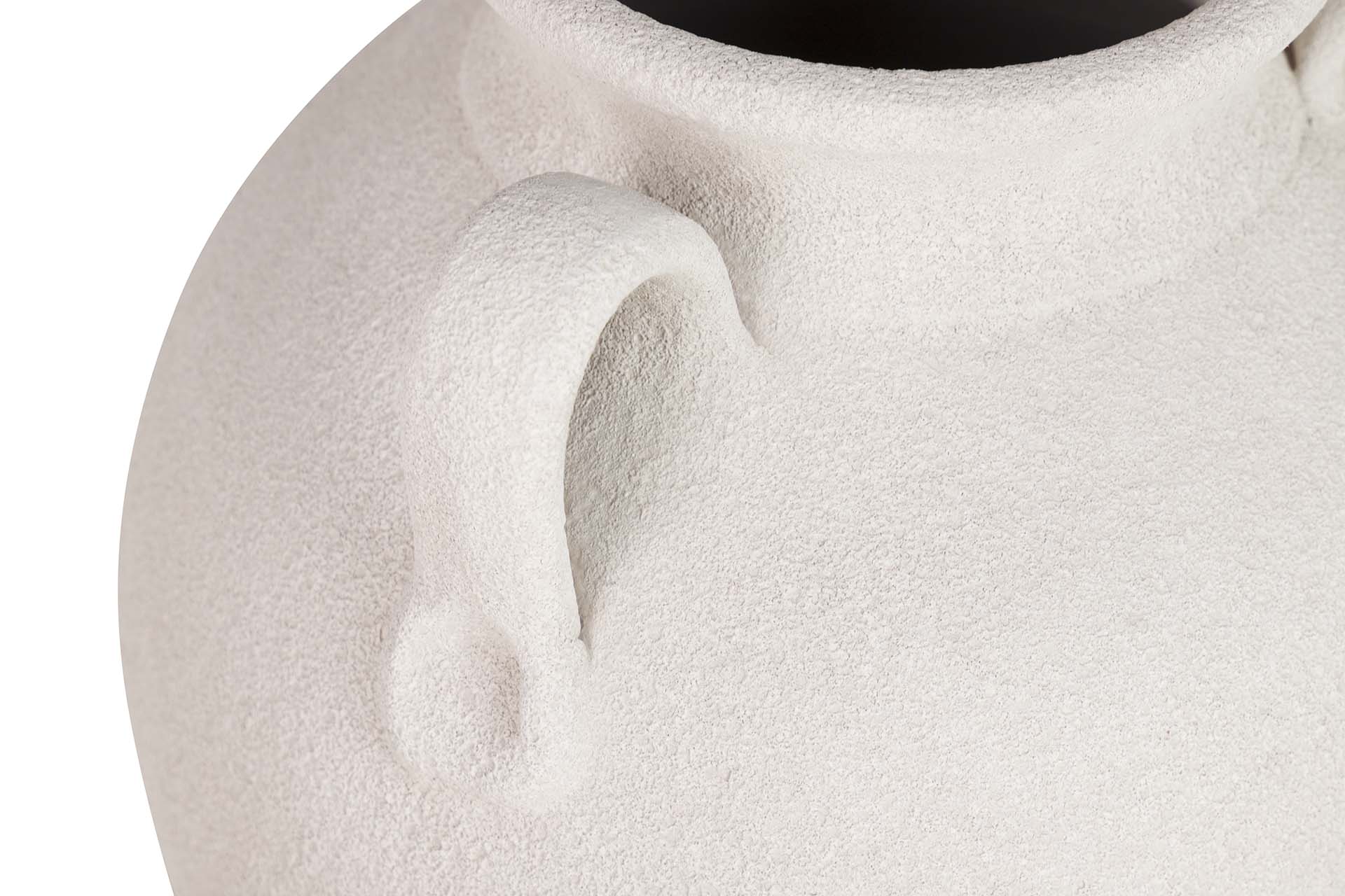 WHITE CERAMIC VASE 35x35x40 CM