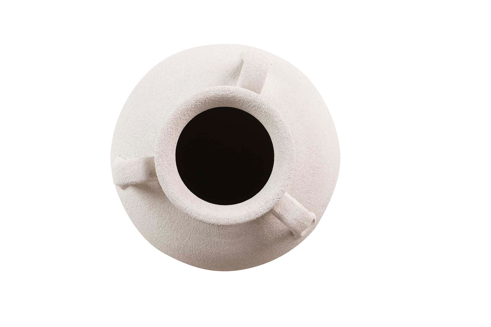 JARRON CERAMICA BLANCA 35x35x40 CM
