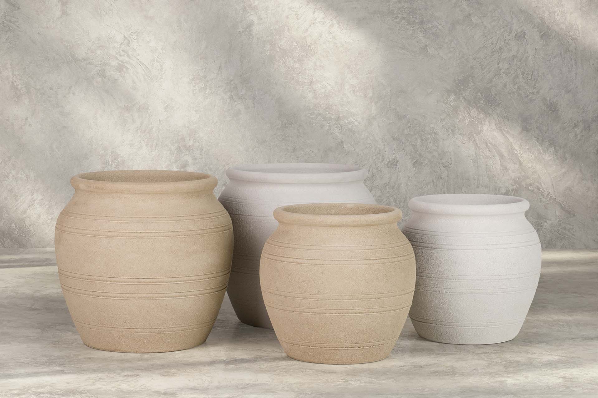 MACETERO CERAMICA BLANCA 32x32x28 CM