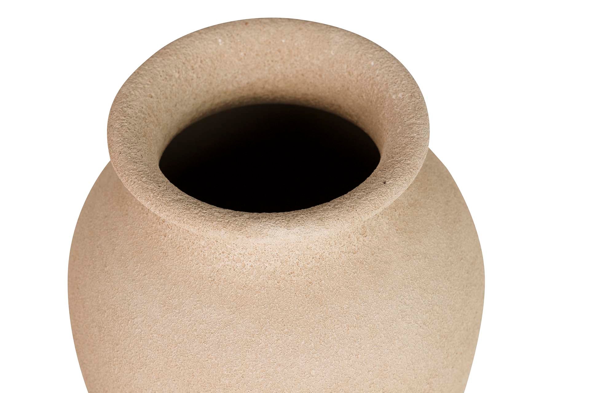 BROWN CERAMIC VASE 22x22x30 CM