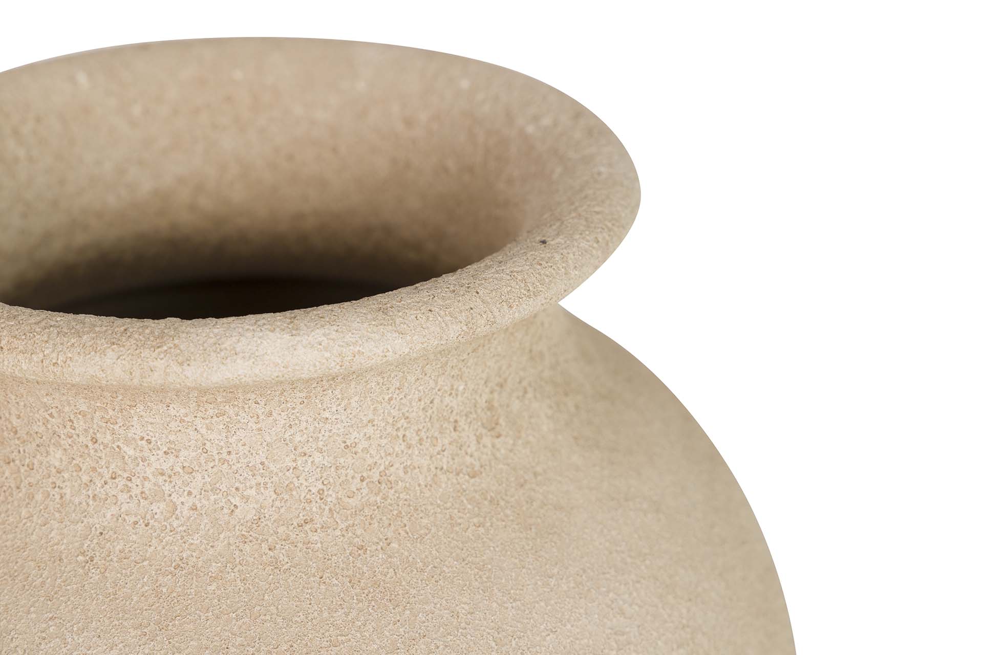 BROWN CERAMIC VASE 22x22x30 CM