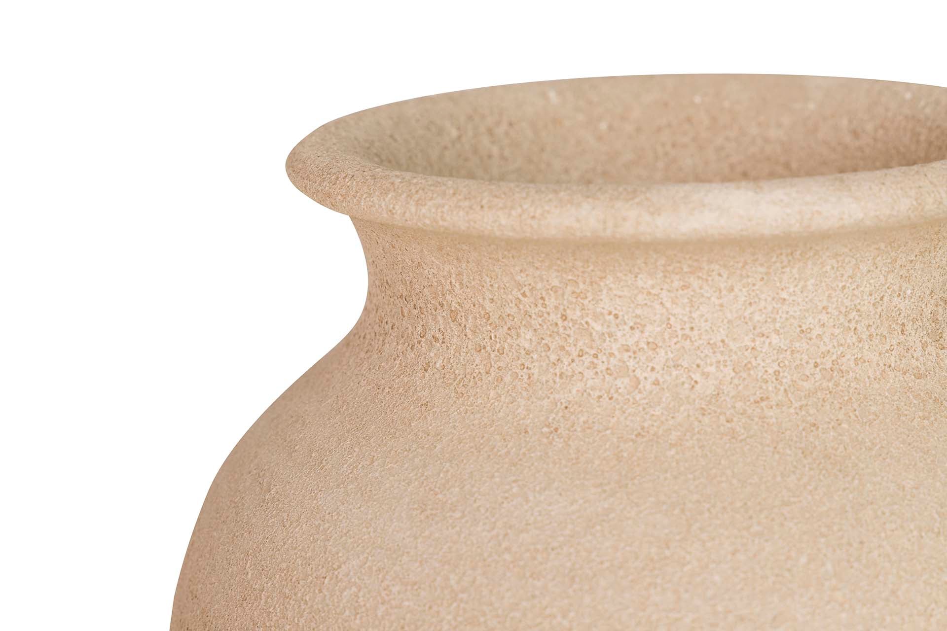 BROWN CERAMIC VASE 22x22x30 CM