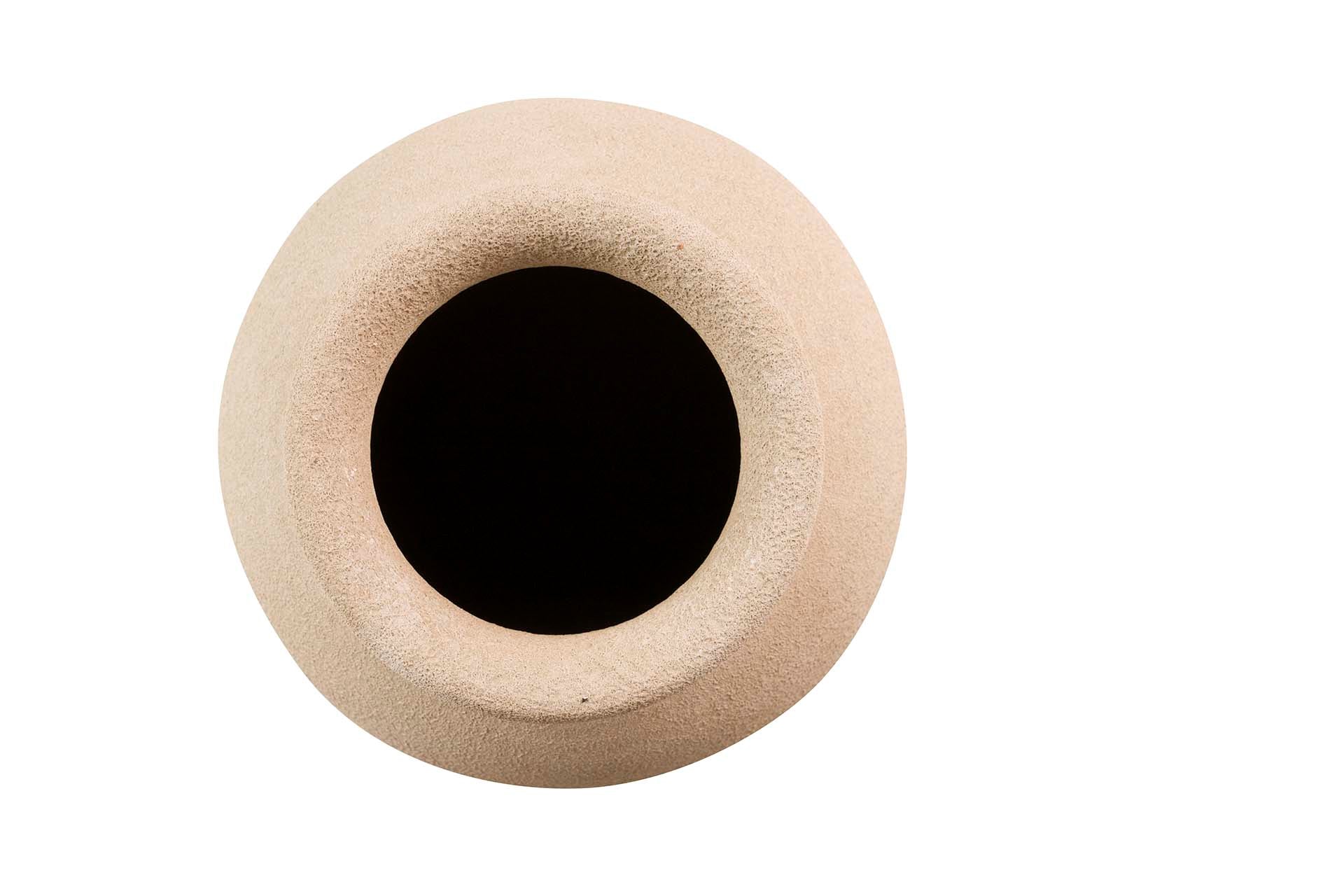 BROWN CERAMIC VASE 22x22x30 CM