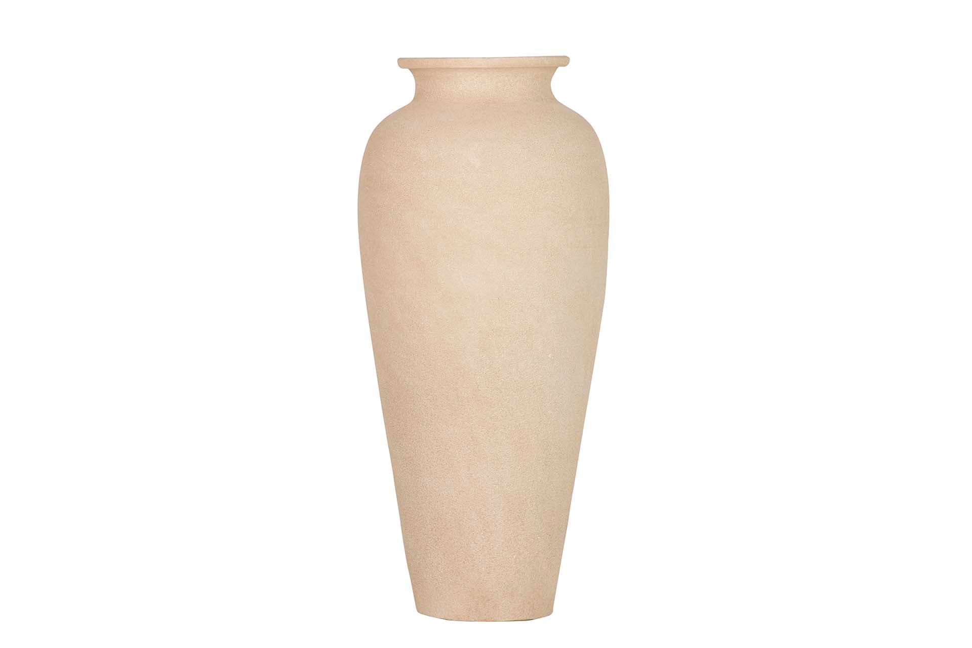 BROWN CERAMIC VASE 28x28x60 CM