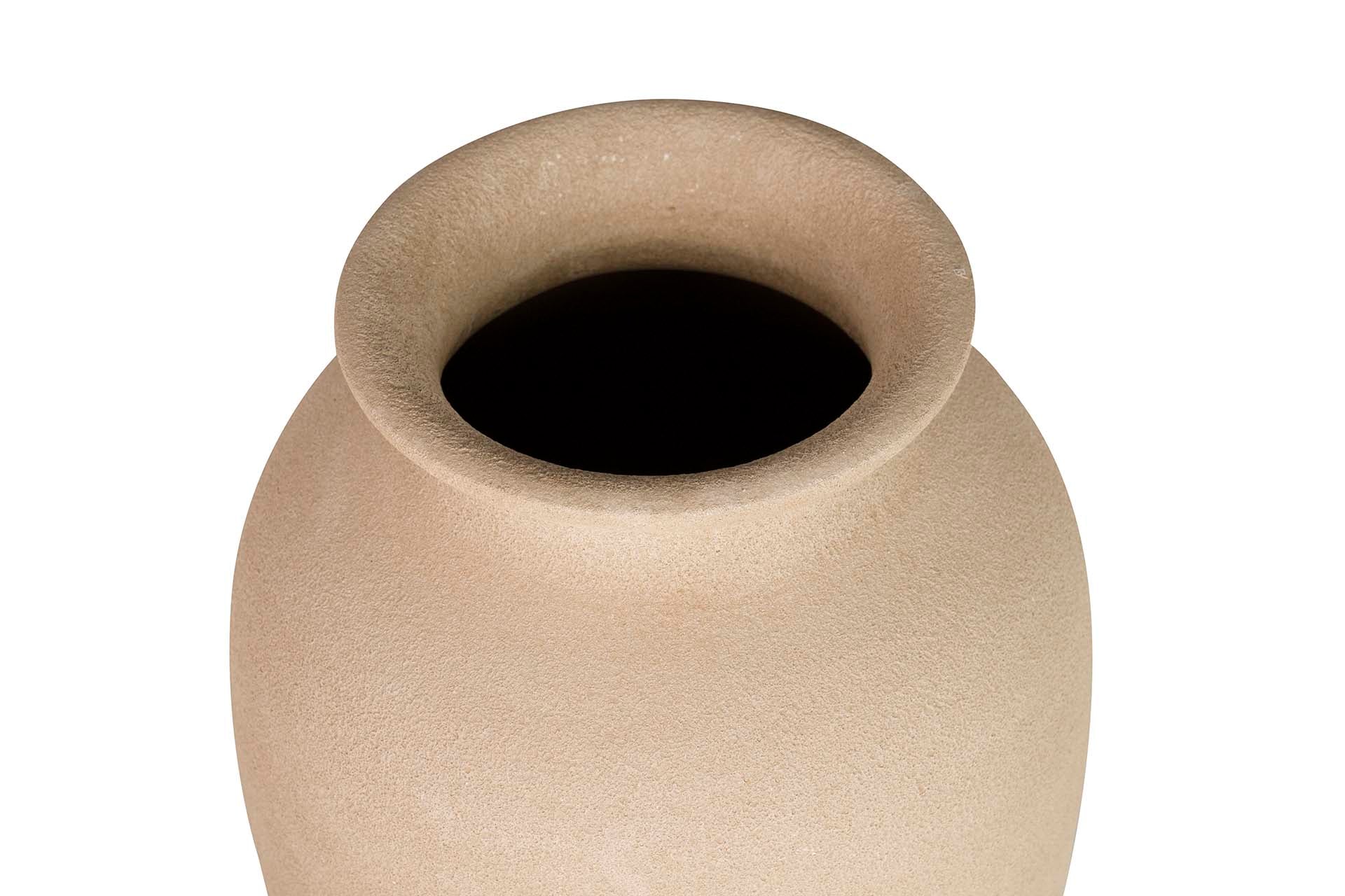 BROWN CERAMIC VASE 28x28x60 CM
