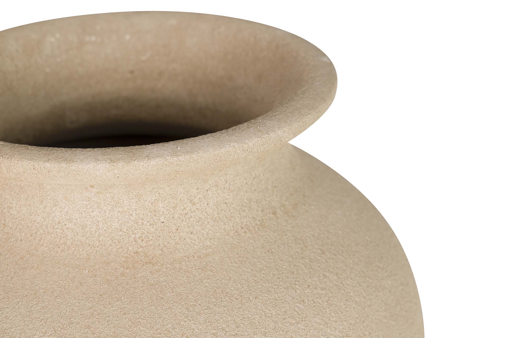 BROWN CERAMIC VASE 28x28x60 CM