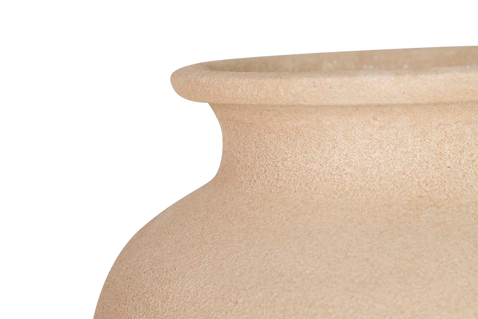 BROWN CERAMIC VASE 28x28x60 CM