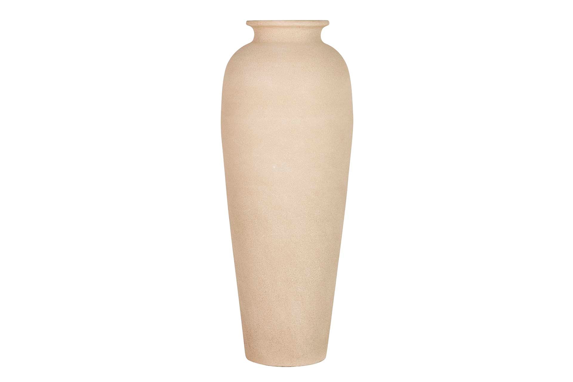 BROWN CERAMIC VASE 30x30x80 CM