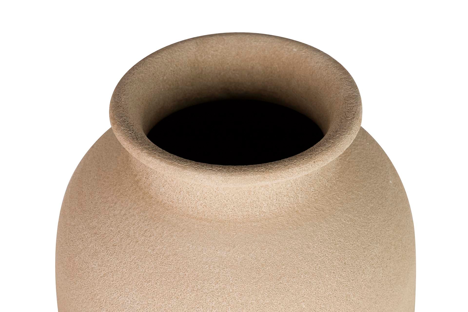 BROWN CERAMIC VASE 30x30x80 CM