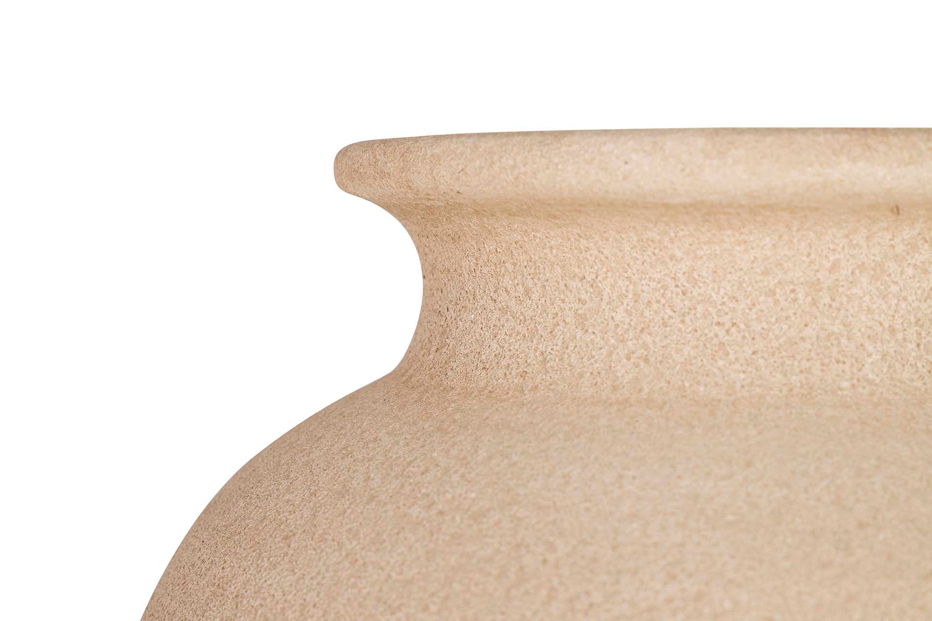 BROWN CERAMIC VASE 30x30x80 CM