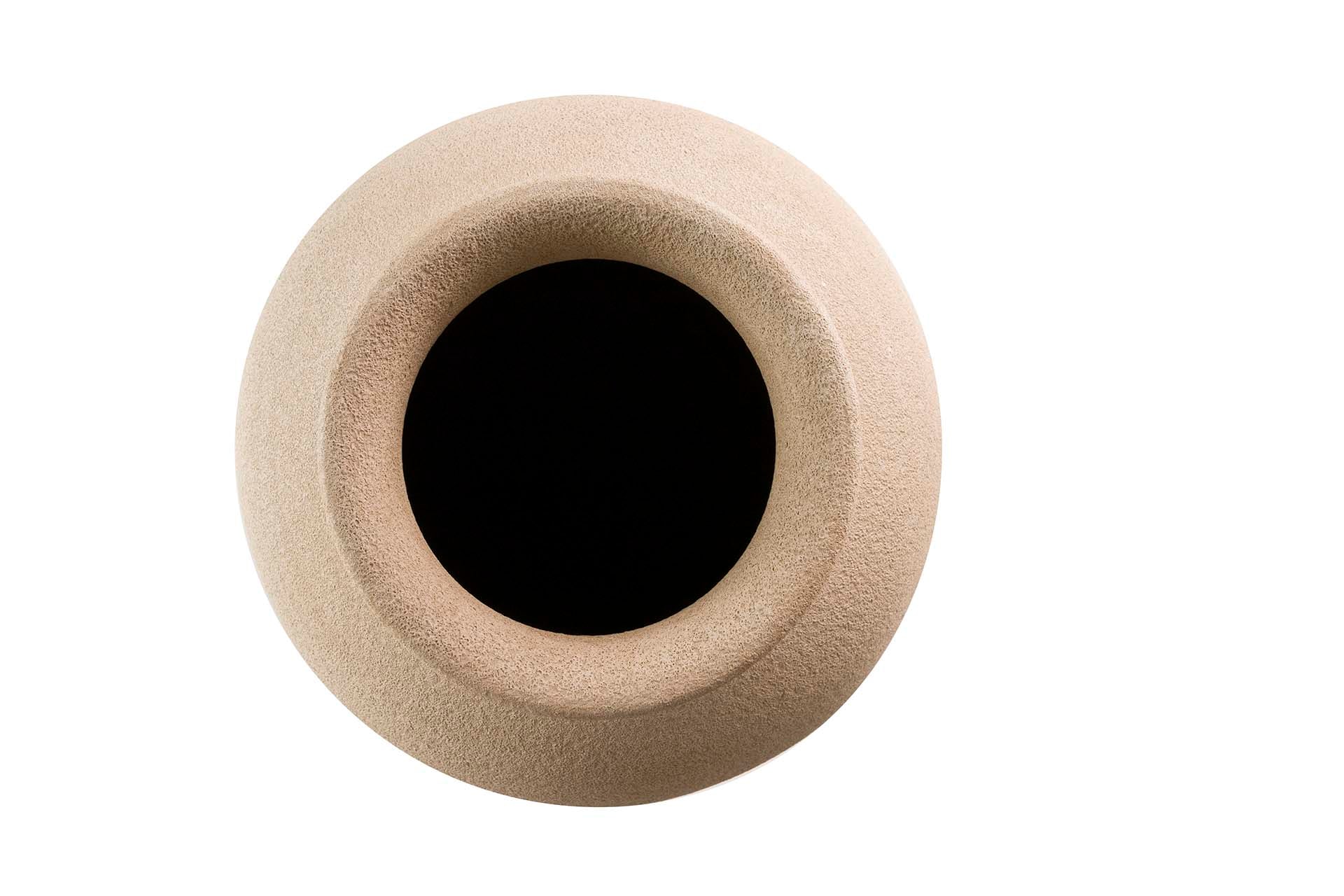BROWN CERAMIC VASE 30x30x80 CM