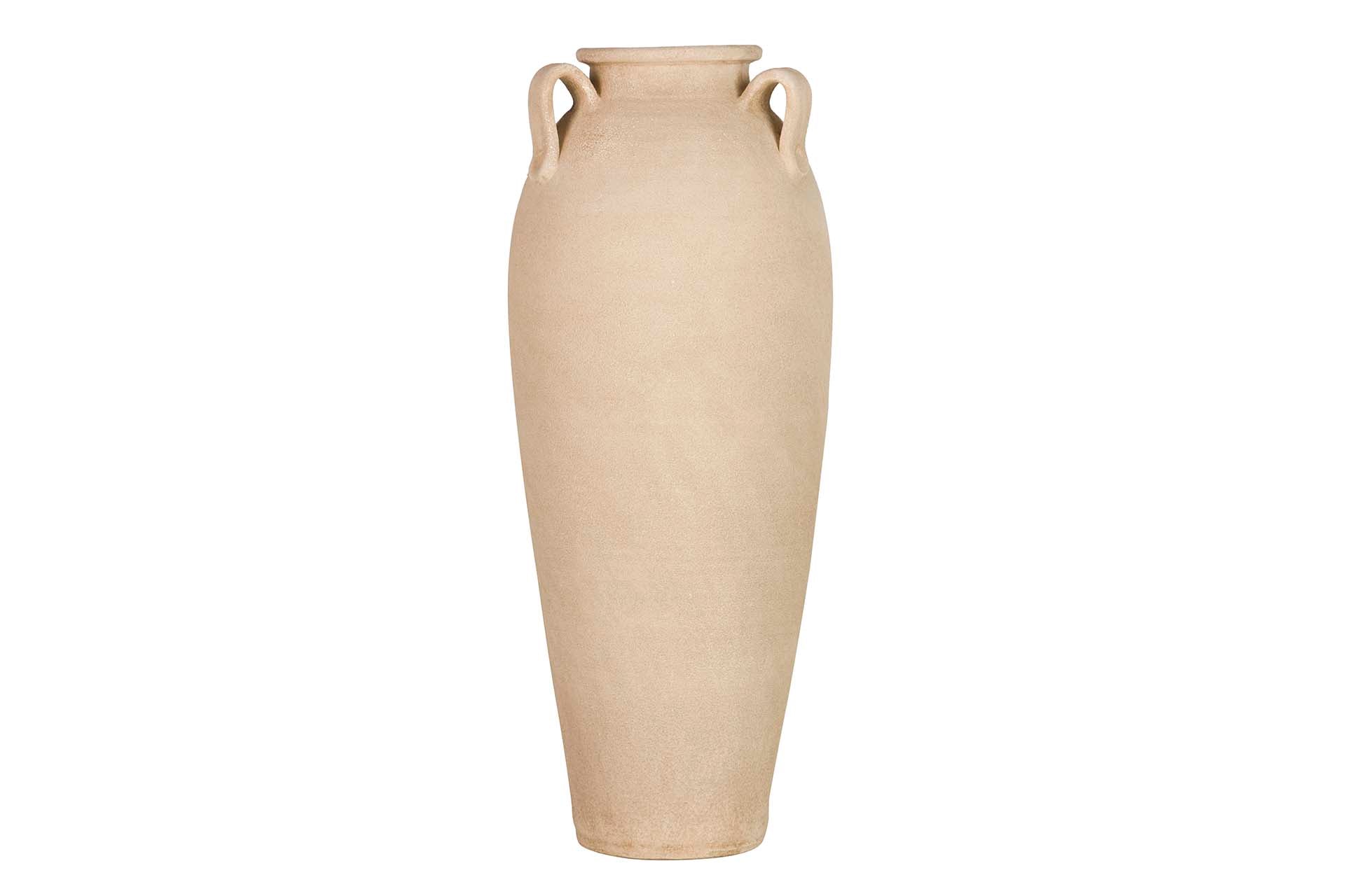 BROWN CERAMIC VASE 30x30x80 CM