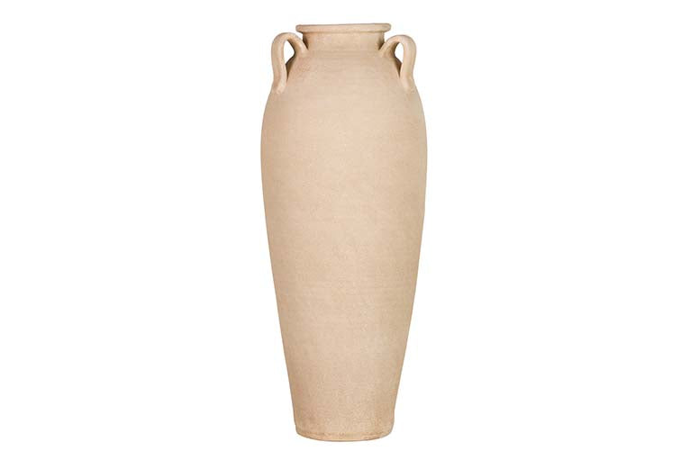 BROWN CERAMIC VASE 30x30x80 CM