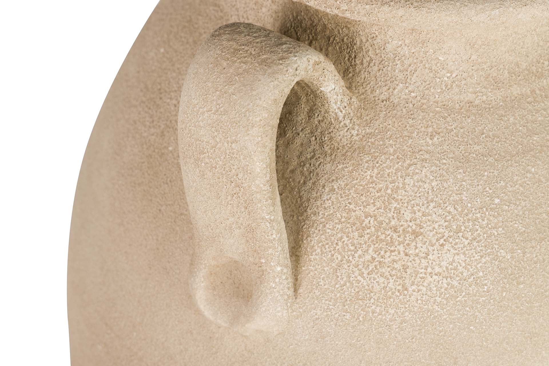 BROWN CERAMIC VASE 30x30x80 CM