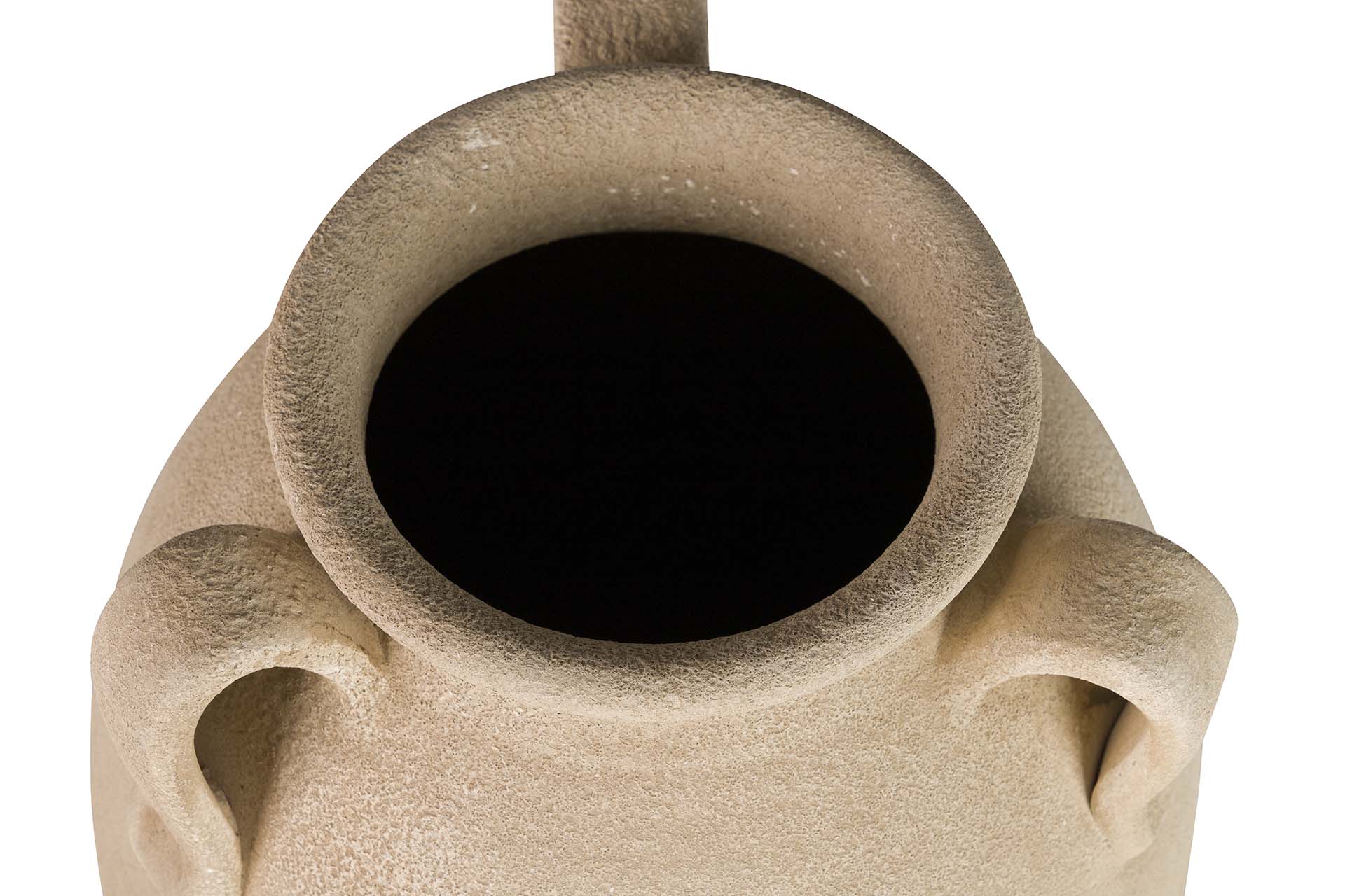 BROWN CERAMIC VASE 30x30x80 CM