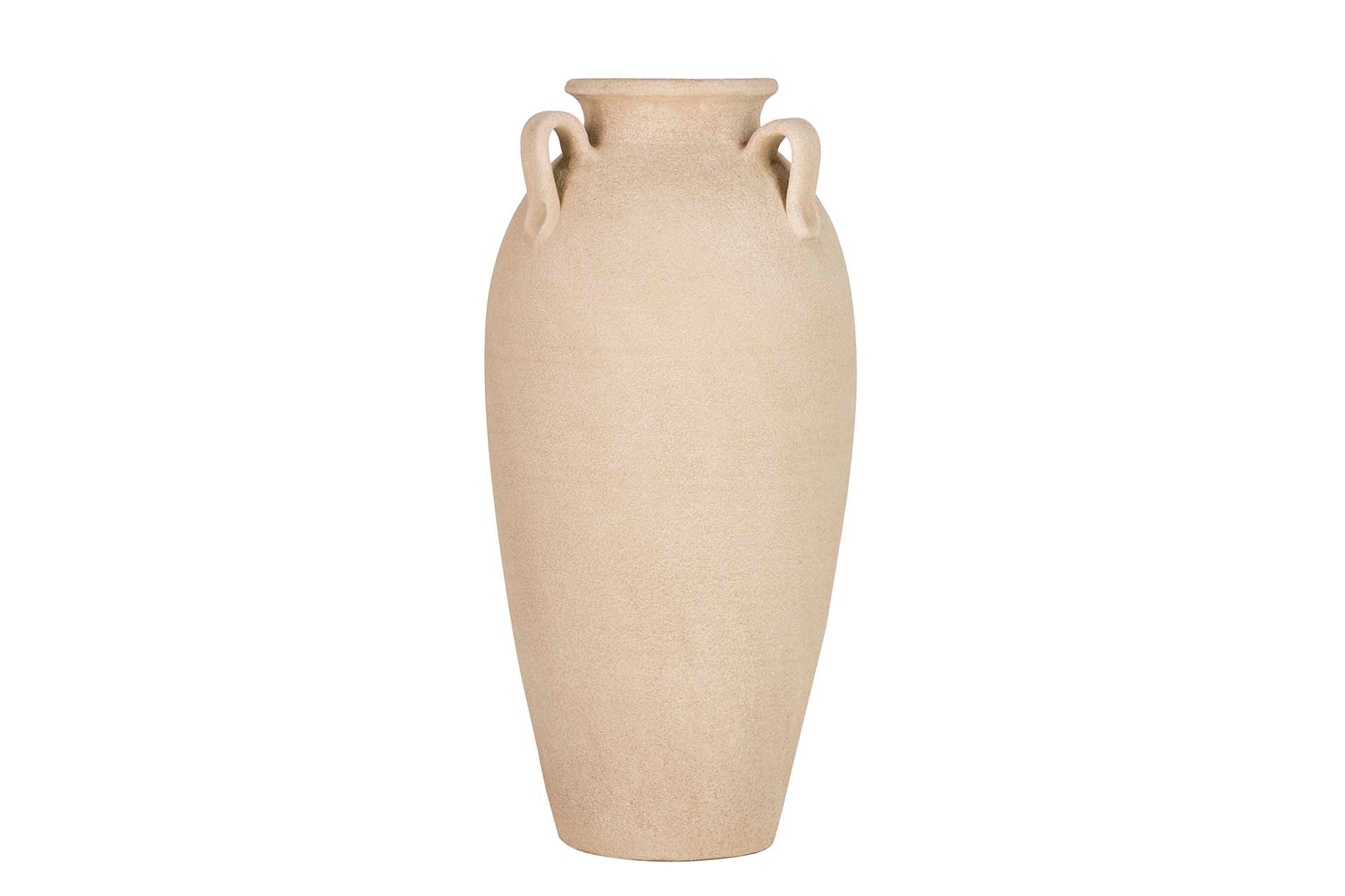 BROWN CERAMIC VASE 28x28x60 CM