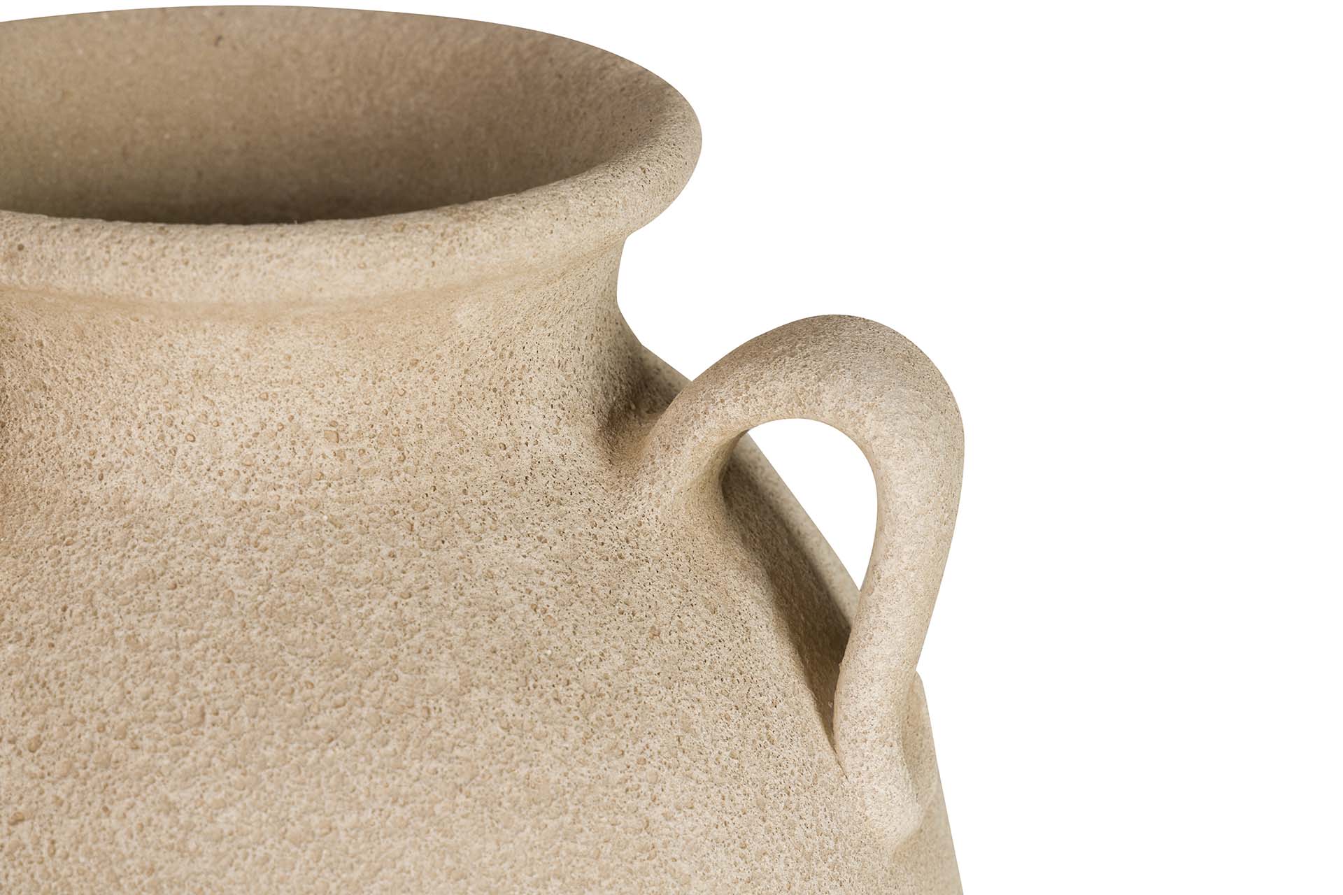 BROWN CERAMIC VASE 28x28x60 CM