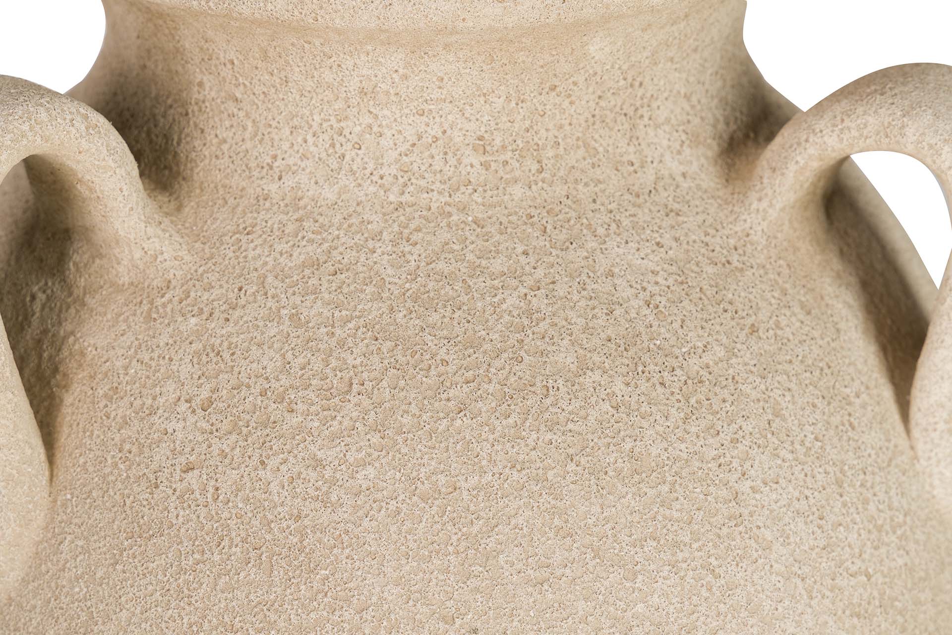 BROWN CERAMIC VASE 28x28x60 CM