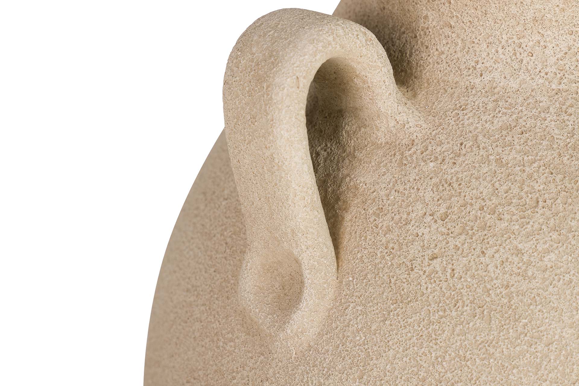 BROWN CERAMIC VASE 28x28x60 CM