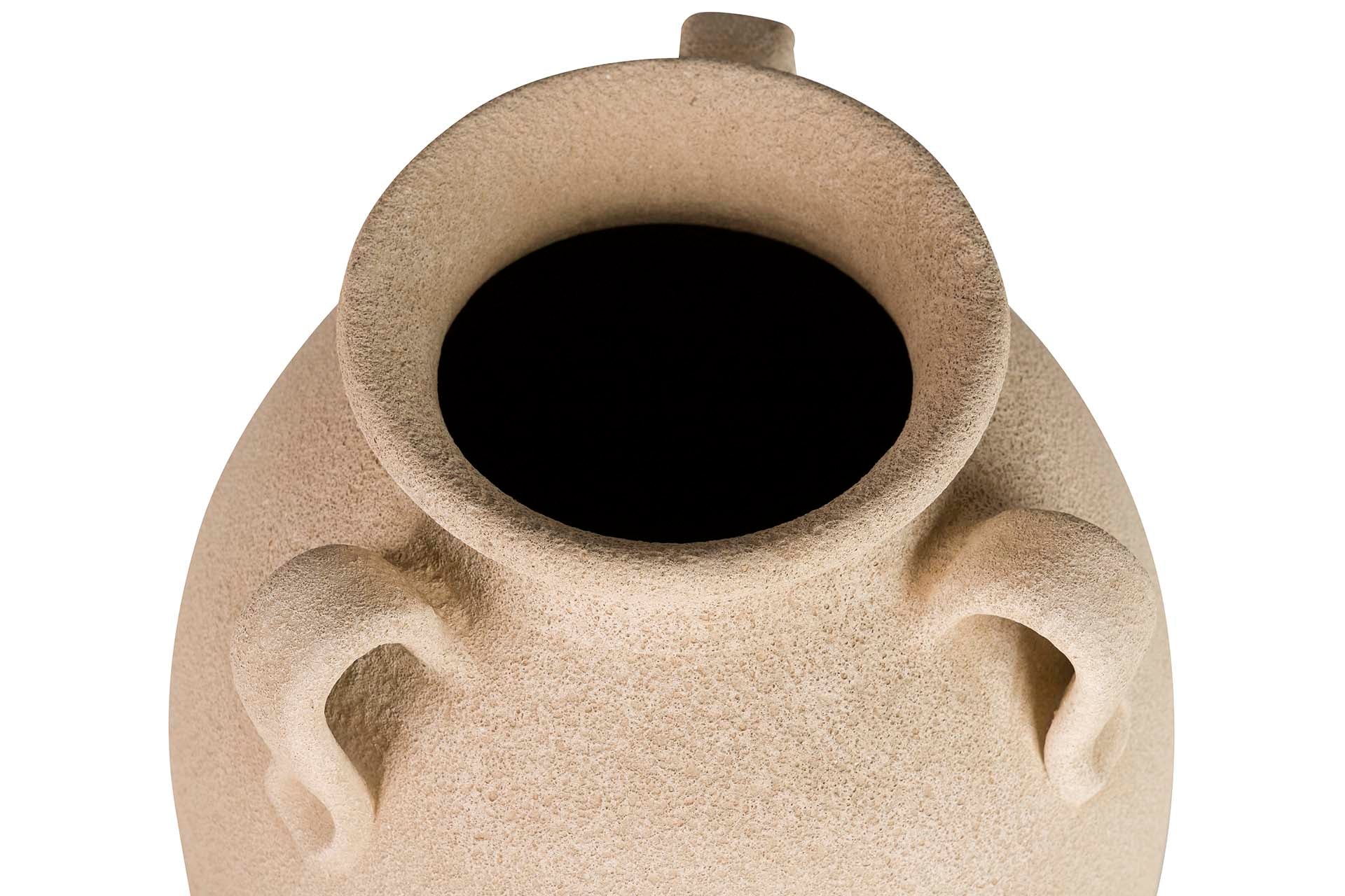 BROWN CERAMIC VASE 28x28x60 CM