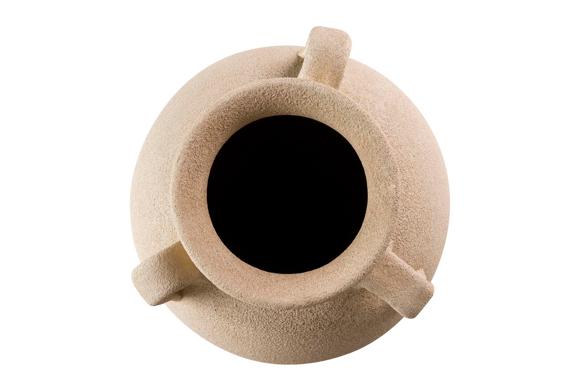 BROWN CERAMIC VASE 28x28x60 CM