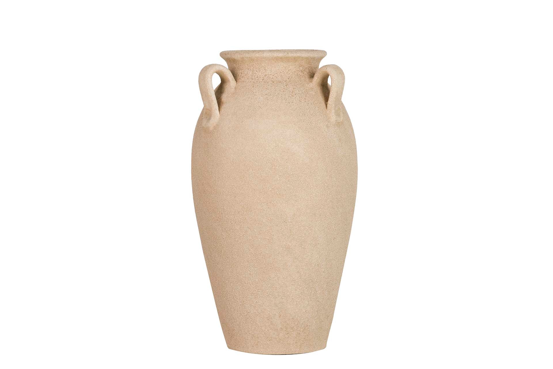 BROWN CERAMIC VASE 25x25x40 CM