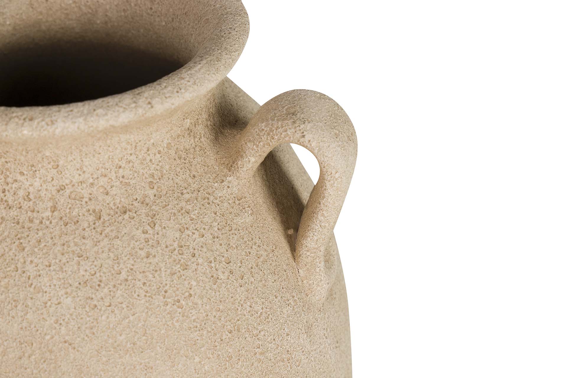 BROWN CERAMIC VASE 25x25x40 CM
