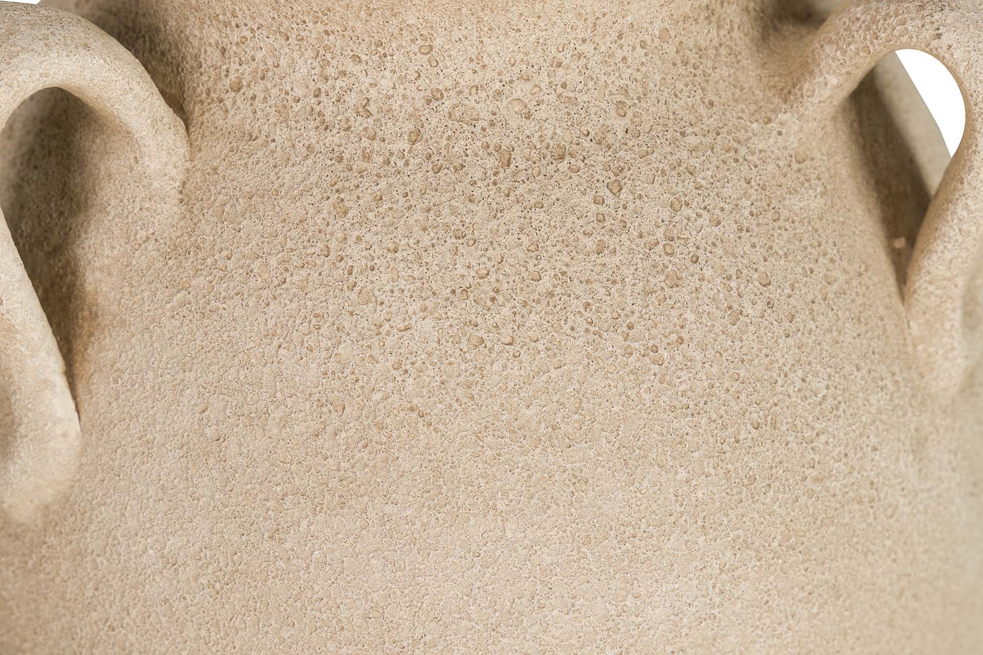 BROWN CERAMIC VASE 25x25x40 CM