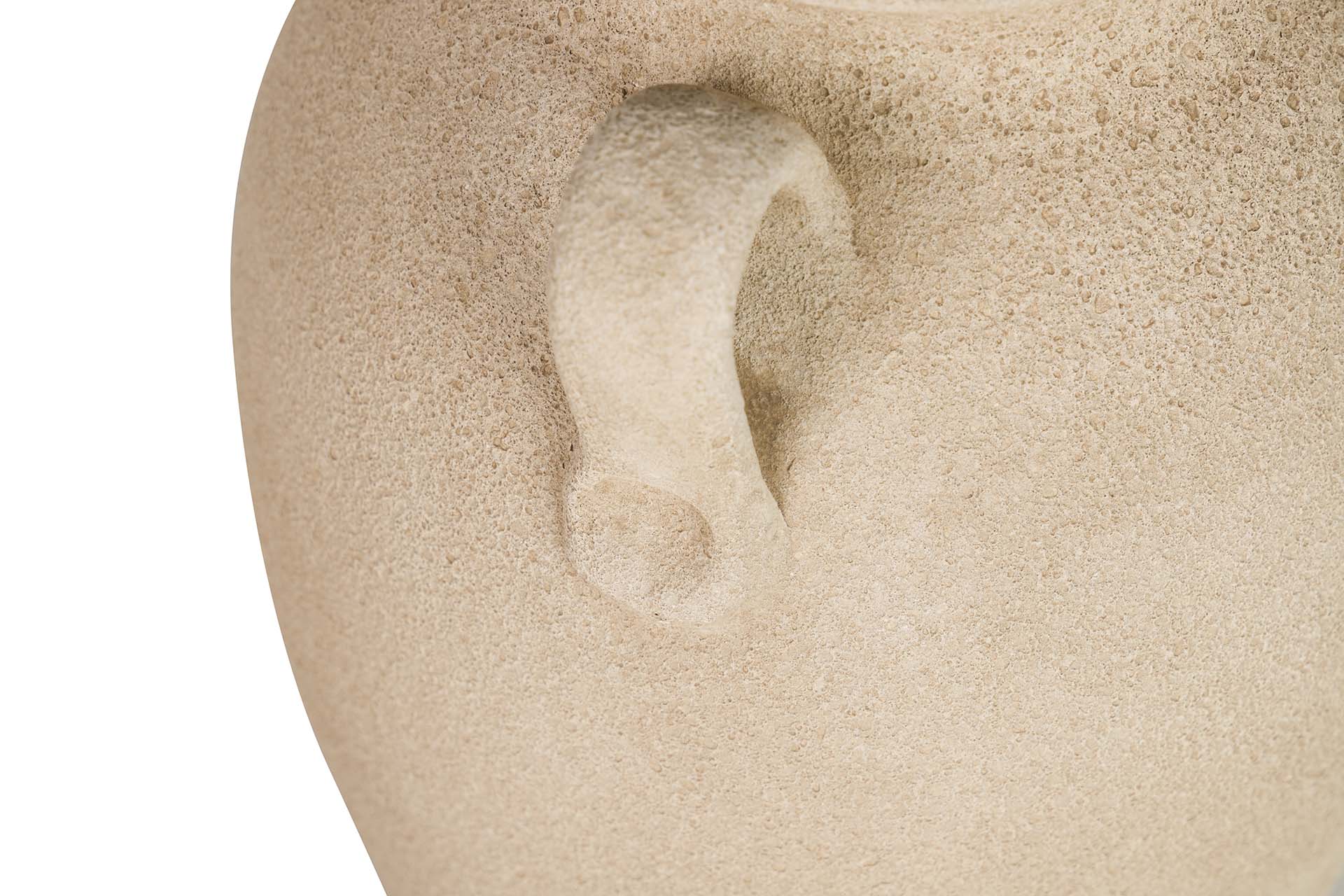 BROWN CERAMIC VASE 25x25x40 CM