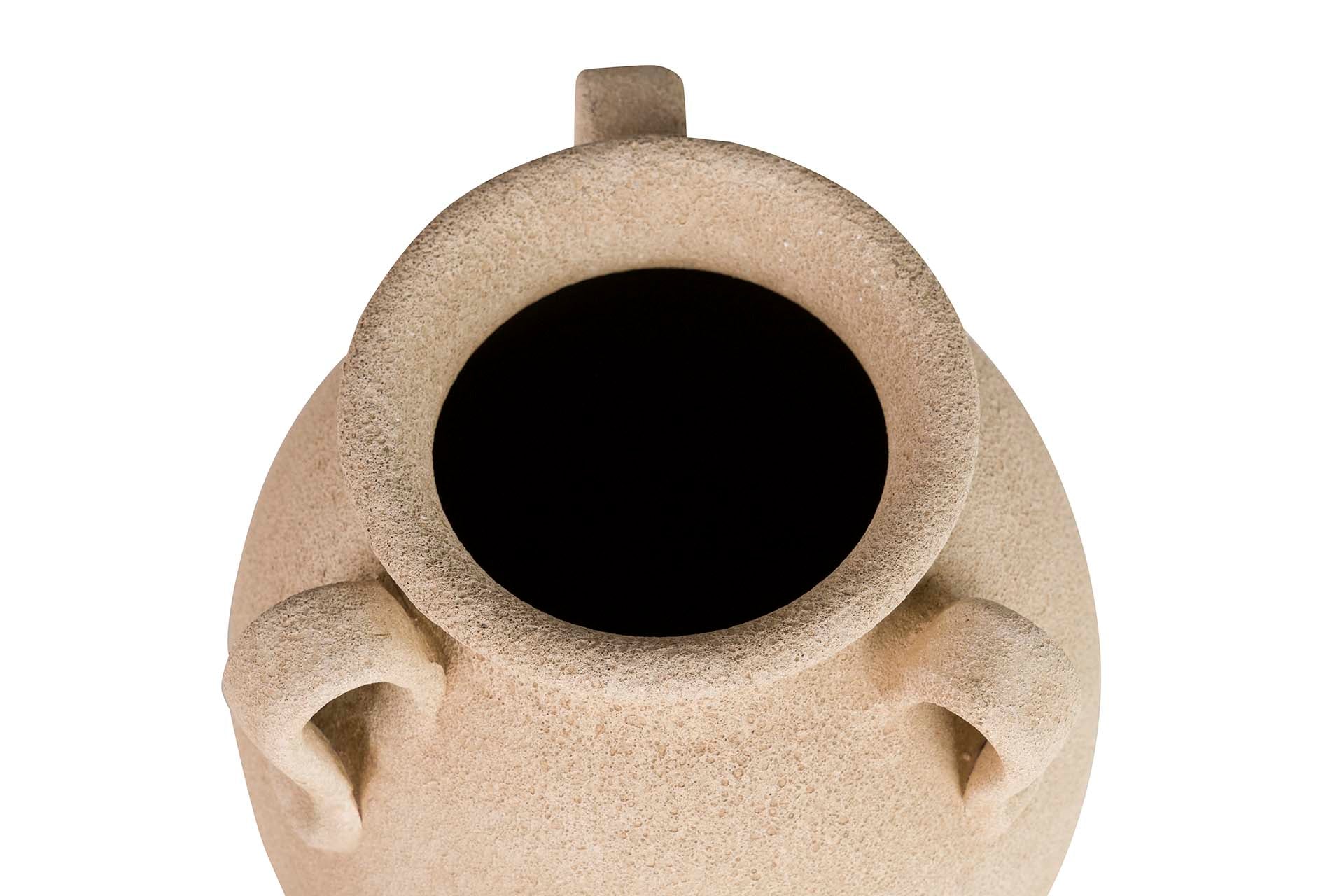 BROWN CERAMIC VASE 25x25x40 CM