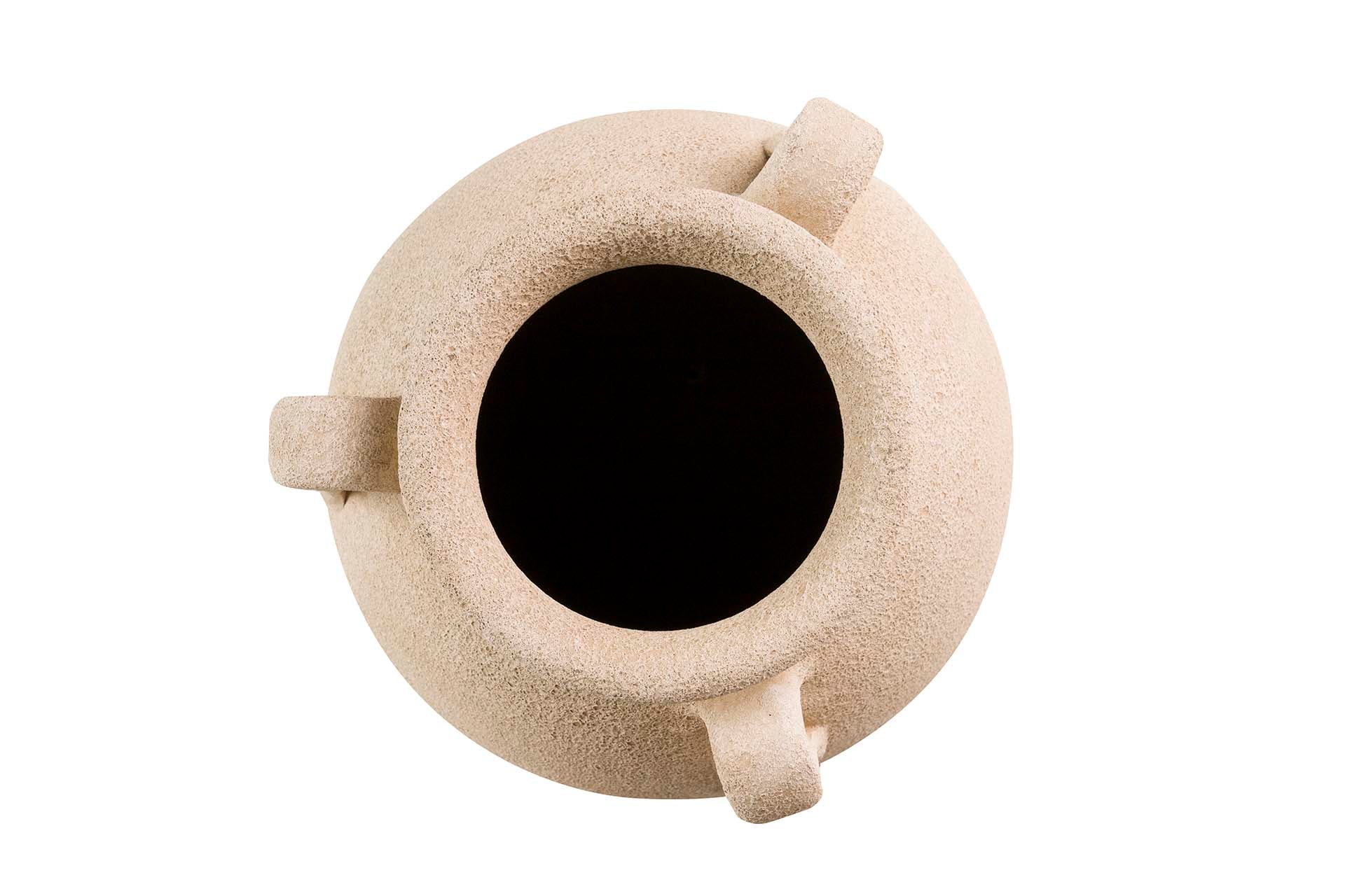 BROWN CERAMIC VASE 25x25x40 CM