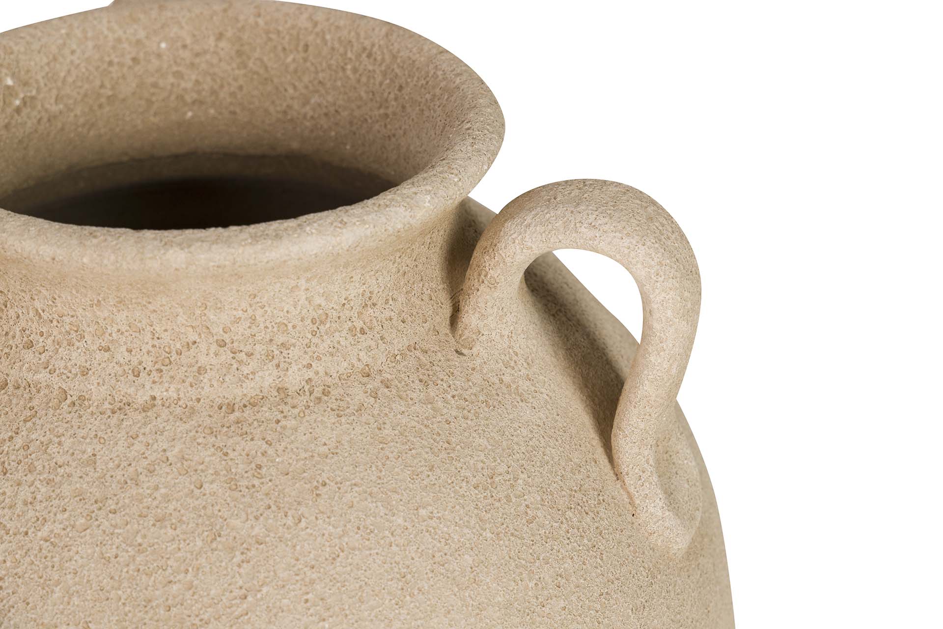 BROWN CERAMIC VASE 28x28x30 CM