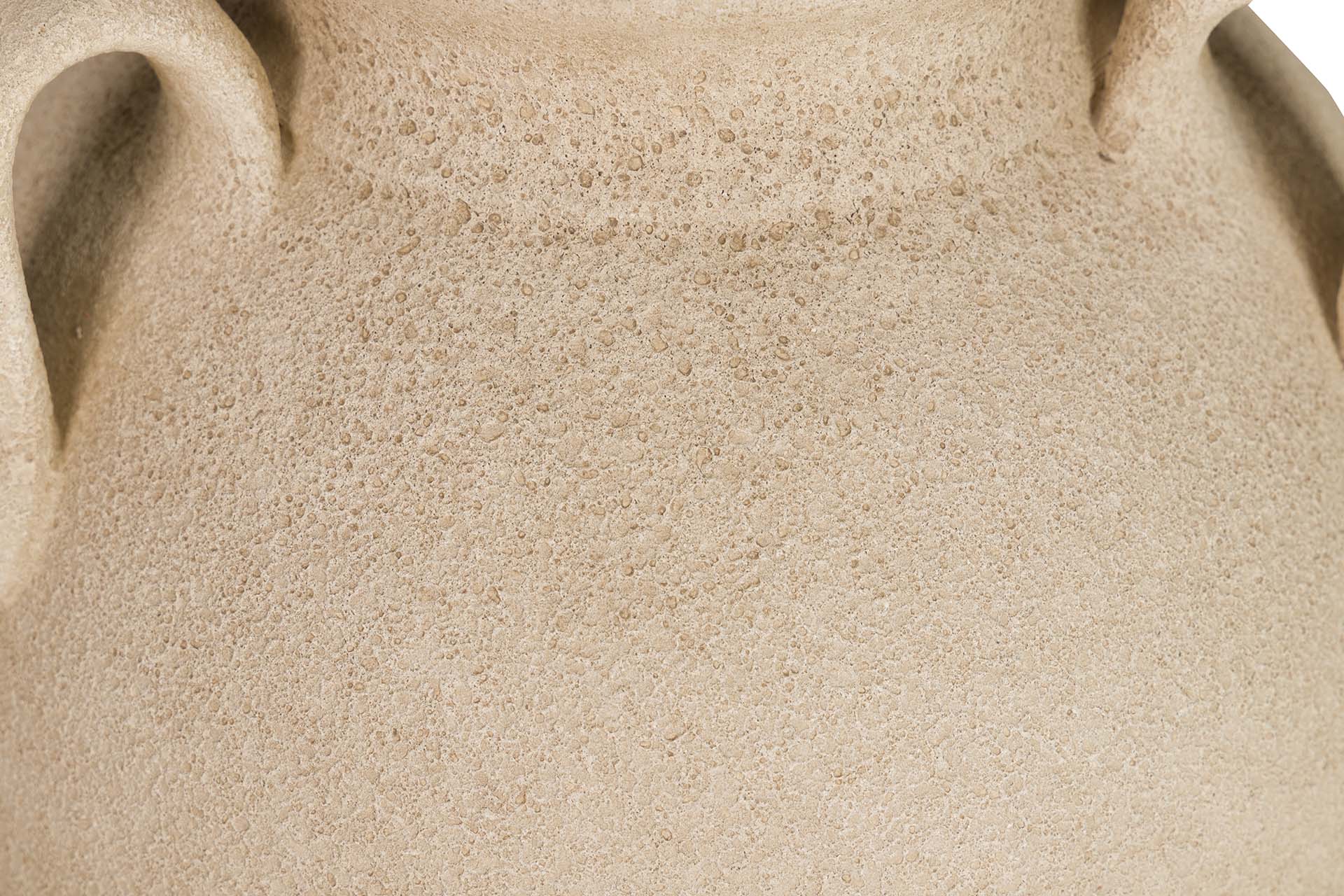 BROWN CERAMIC VASE 28x28x30 CM