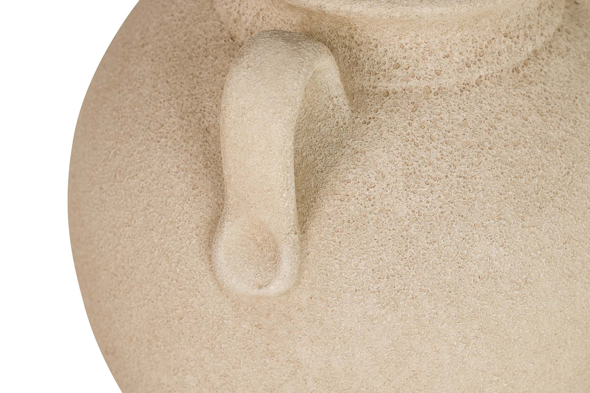 BROWN CERAMIC VASE 28x28x30 CM