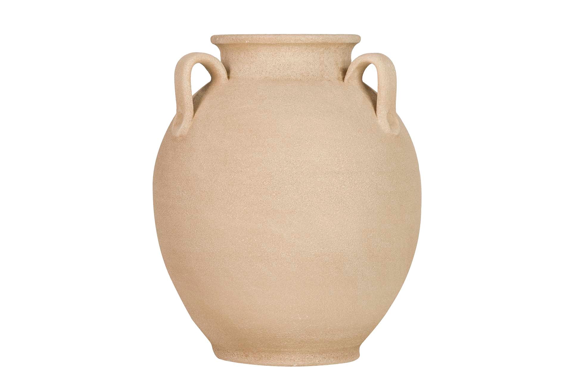 BROWN CERAMIC VASE 35x35x40 CM