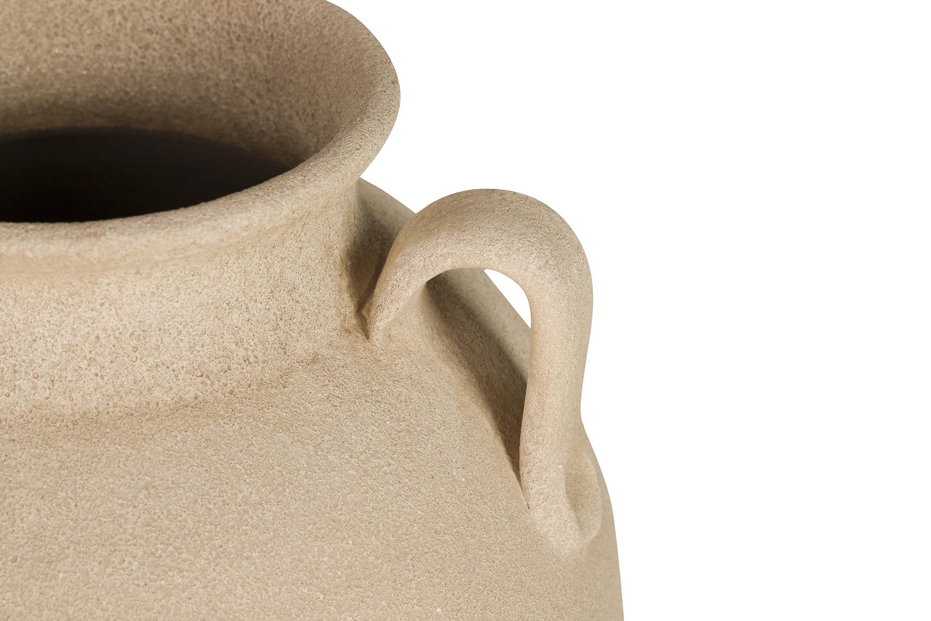BROWN CERAMIC VASE 35x35x40 CM