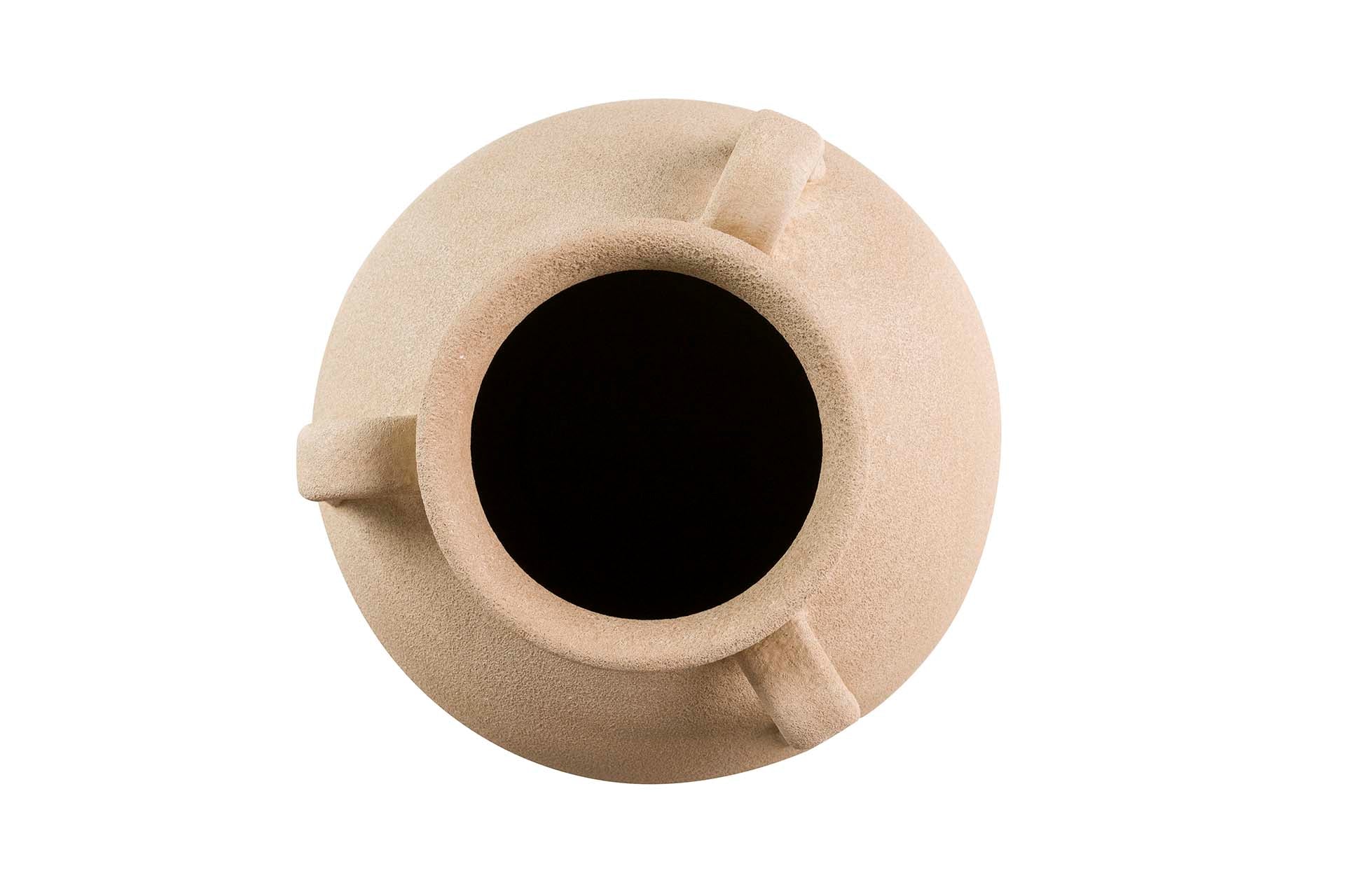 BROWN CERAMIC VASE 35x35x40 CM