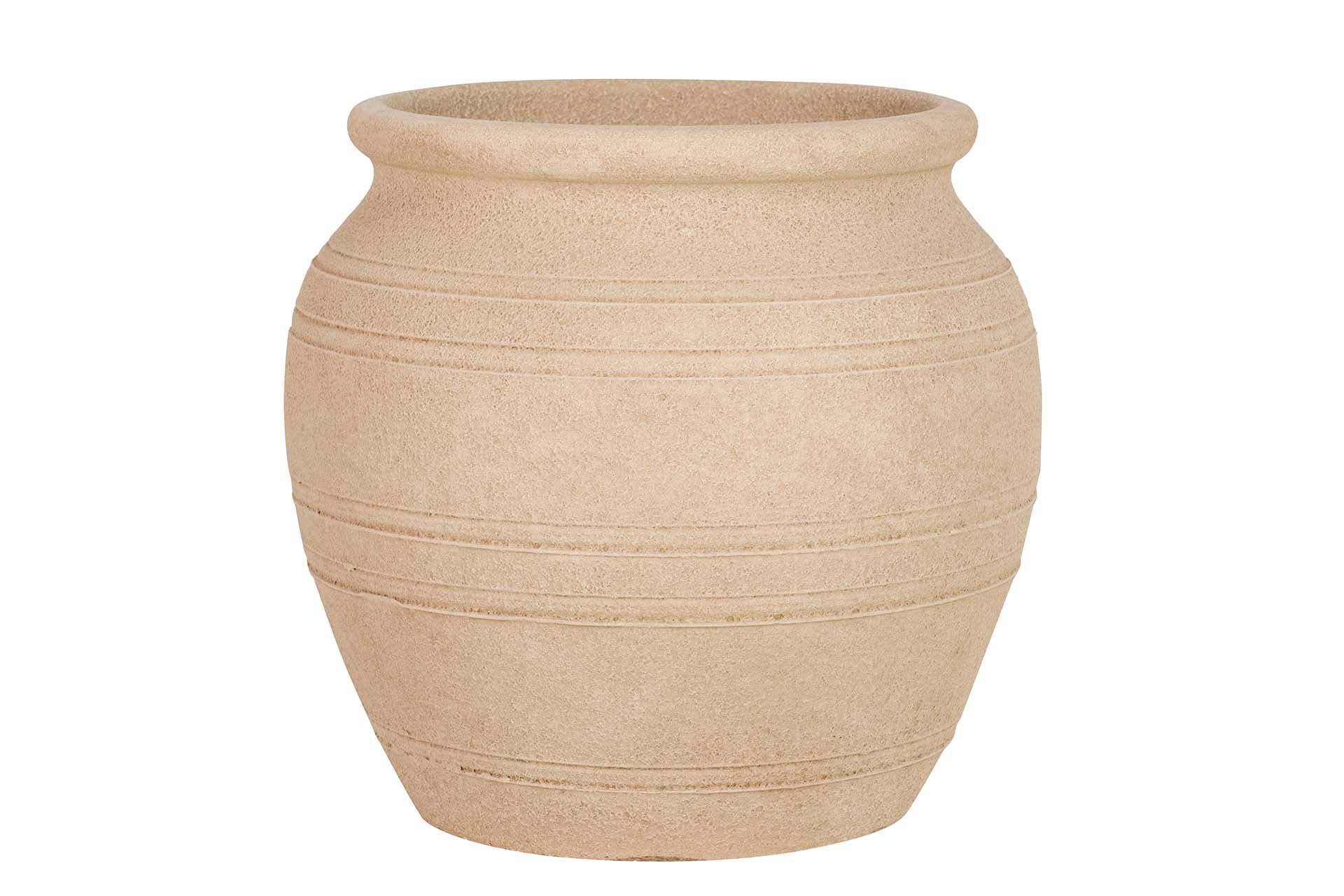 JARDINEIRA DE CERÂMICA MARROM 32x32x28 CM