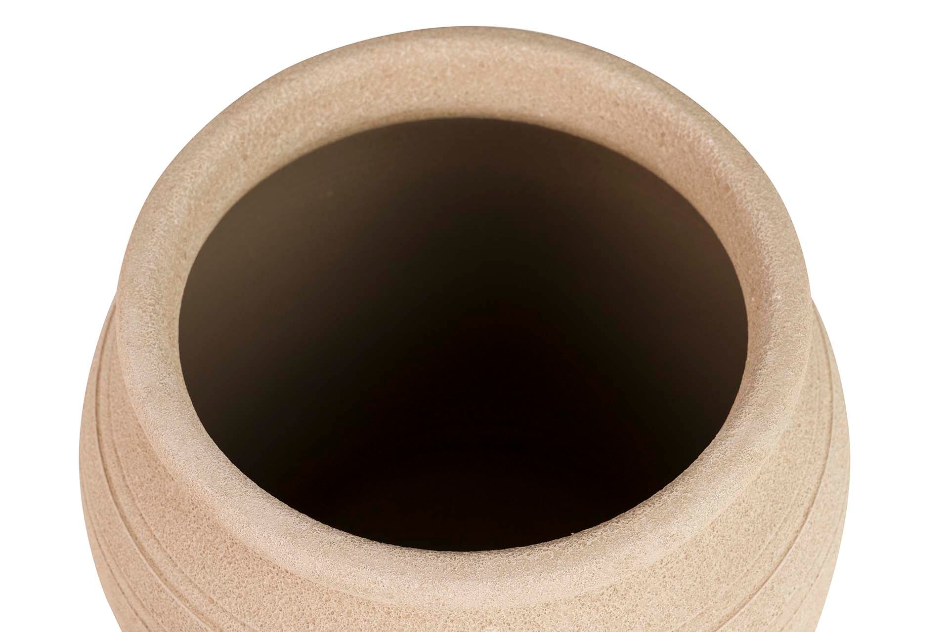 JARDINEIRA DE CERÂMICA MARROM 32x32x28 CM