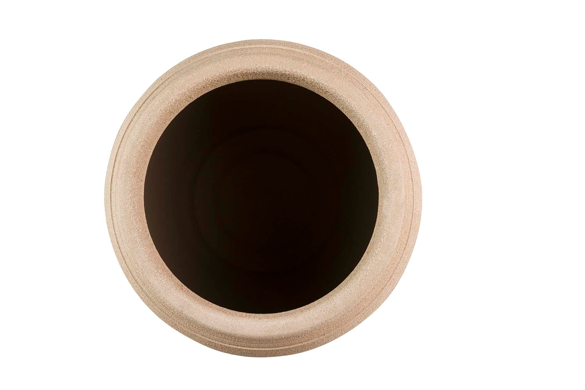 JARDINEIRA DE CERÂMICA MARROM 32x32x28 CM