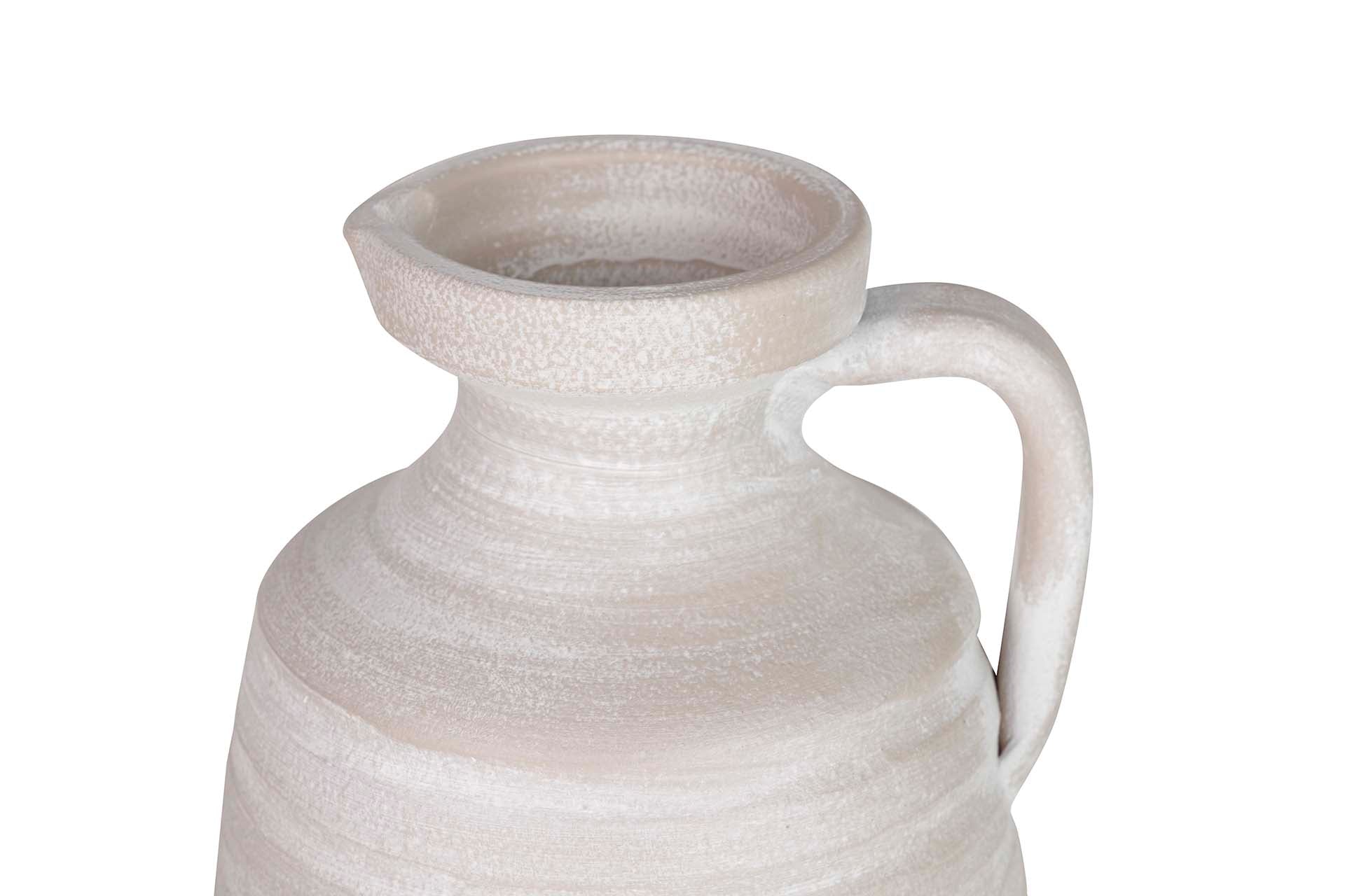 GREY CERAMIC VASE 18x18x50 CM