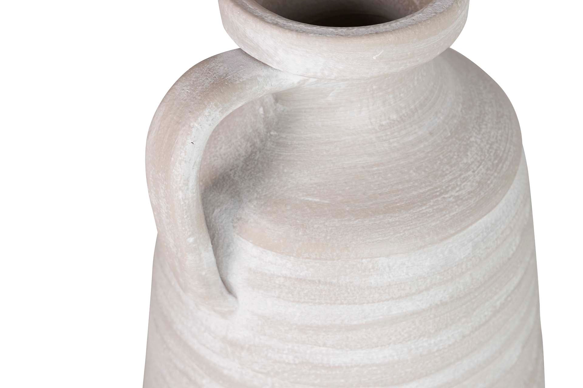 GREY CERAMIC VASE 18x18x50 CM