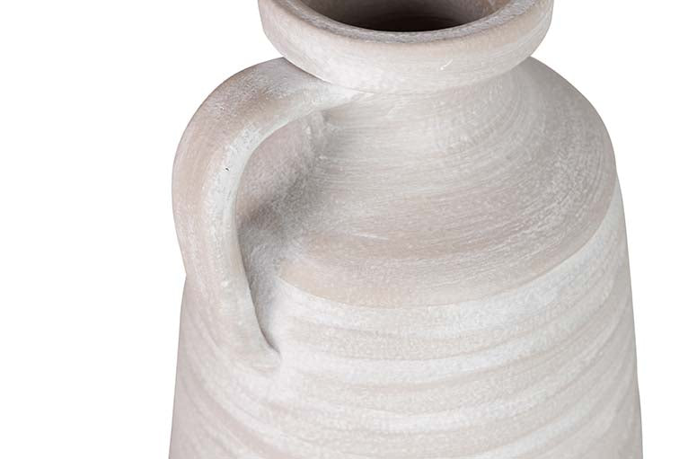 GREY CERAMIC VASE 18x18x50 CM