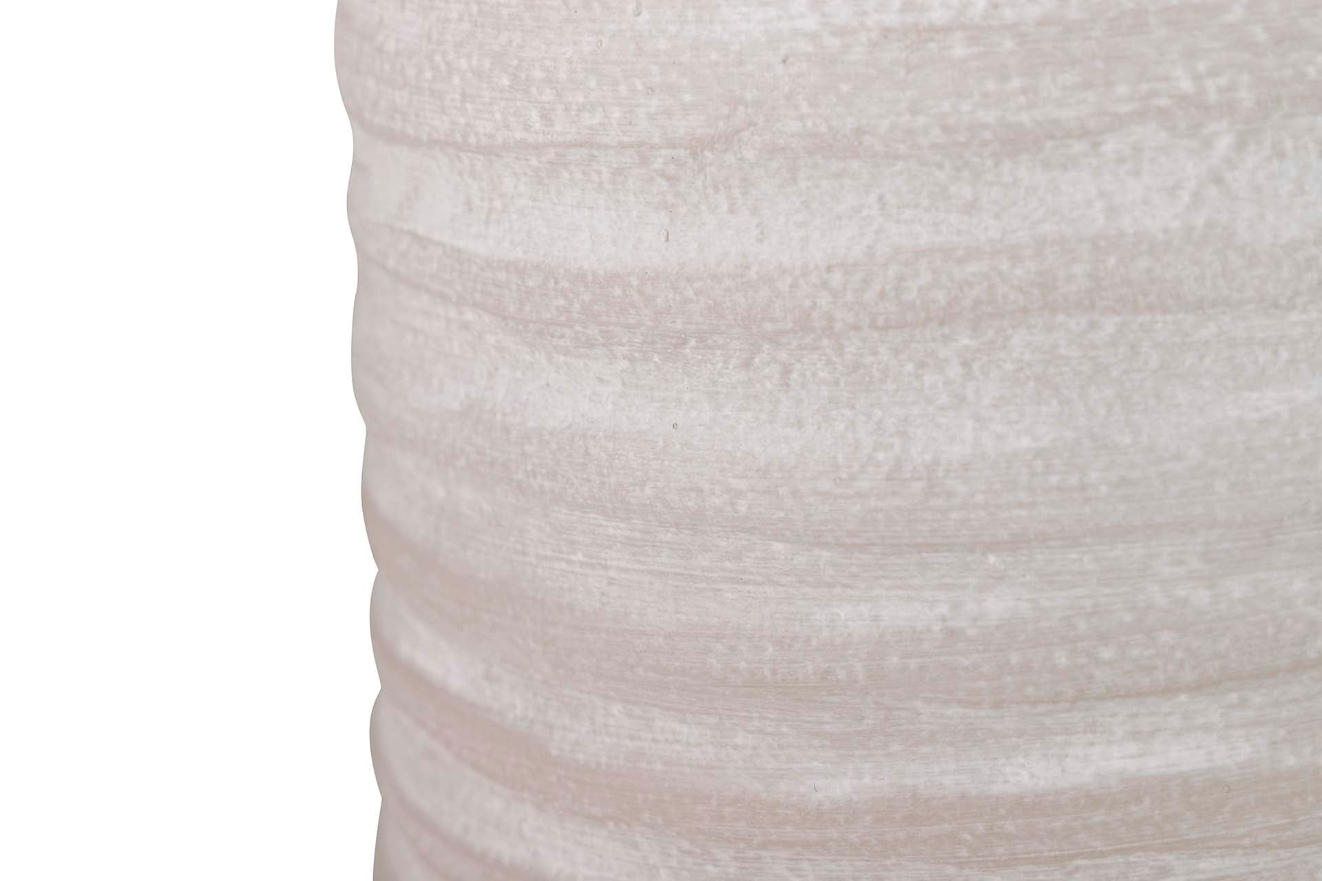 GREY CERAMIC VASE 18x18x50 CM