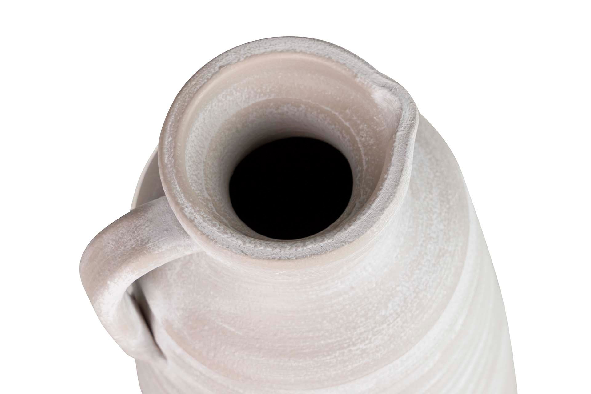 GREY CERAMIC VASE 18x18x50 CM